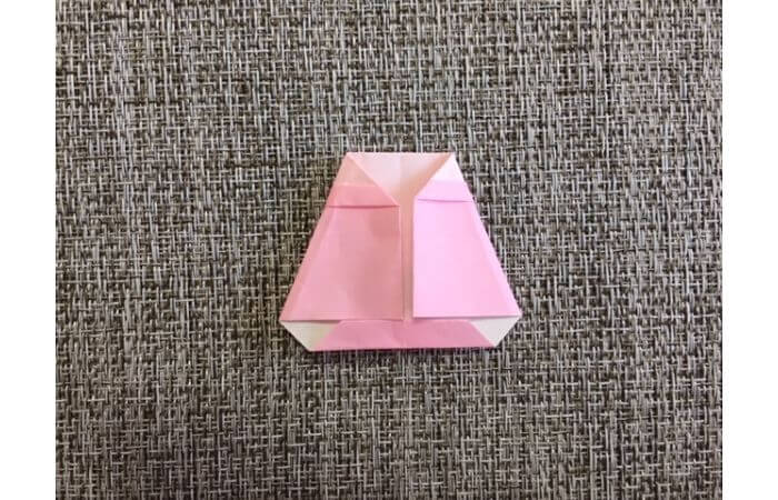 雛人形の折り紙の折り方【からだ（土台）11】