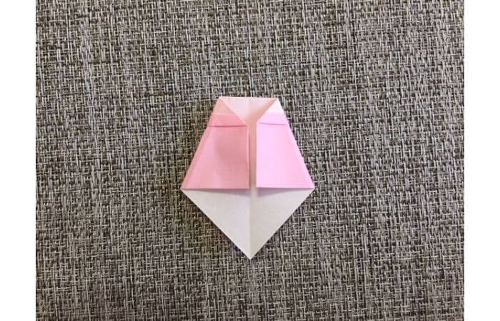 雛人形の折り紙の折り方【からだ（土台）9】