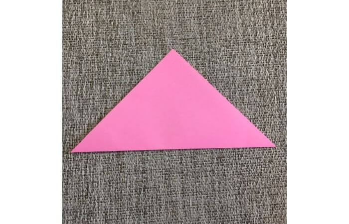 幼児でも簡単にできるハート折り紙の折り方2