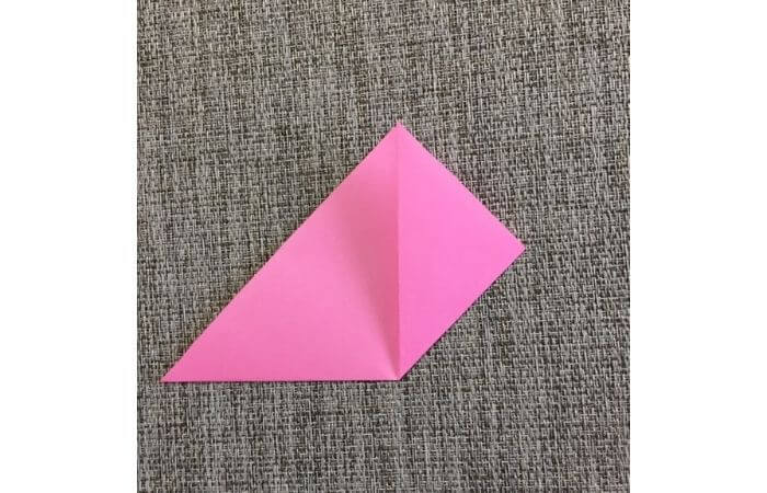 幼児でも簡単にできるハート折り紙の折り方3