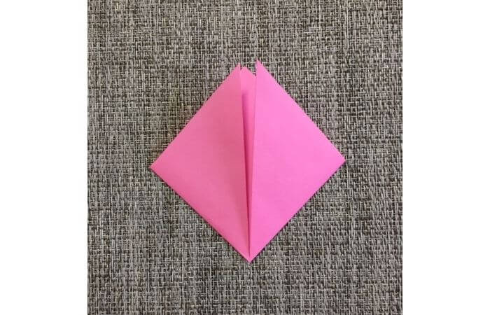 幼児でも簡単にできるハート折り紙の折り方4