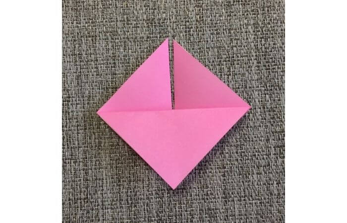 幼児でも簡単にできるハート折り紙の折り方6