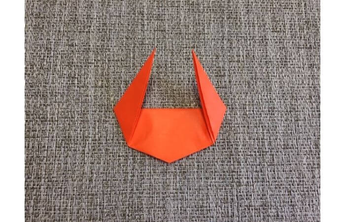 折り紙「立体カニ」の作り方6