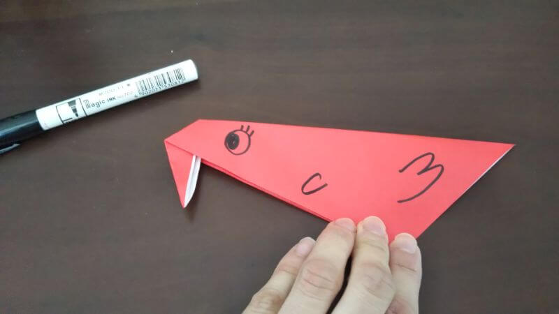 簡単折り紙｜かわいい「小鳥」の折り方5