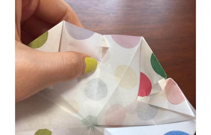 簡単折り紙「立体傘」の折り方28